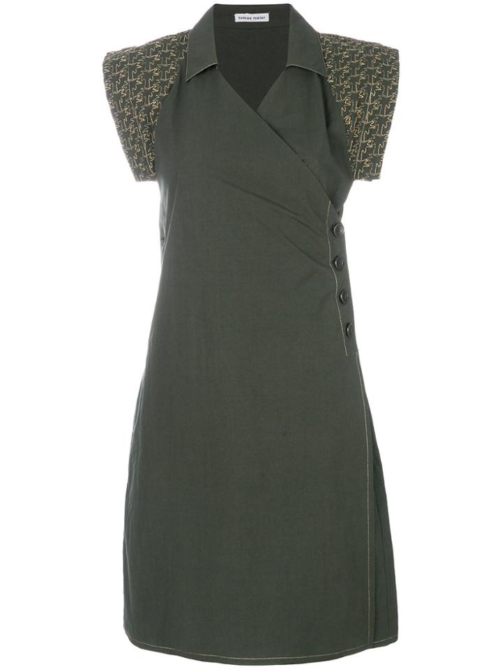 Tomas Maier Sporty Poplin Dress - Green