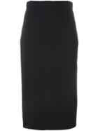 Roland Mouret Rear Zip Pencil Skirt - Black
