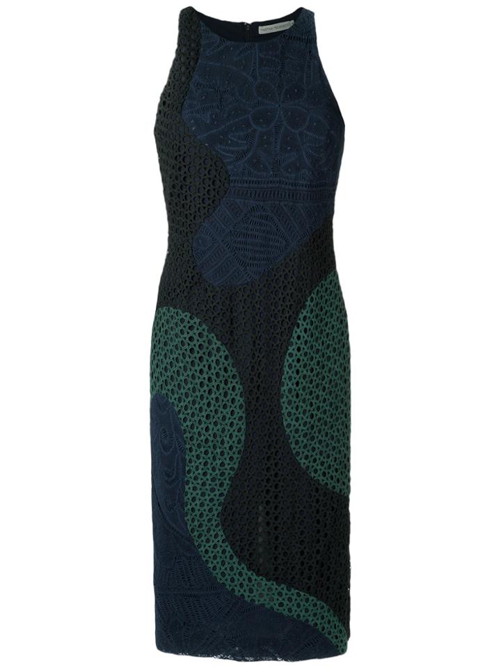 Martha Medeiros Lace Midi Dress - Black