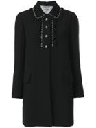 Miu Miu Cady Overcoat - Black