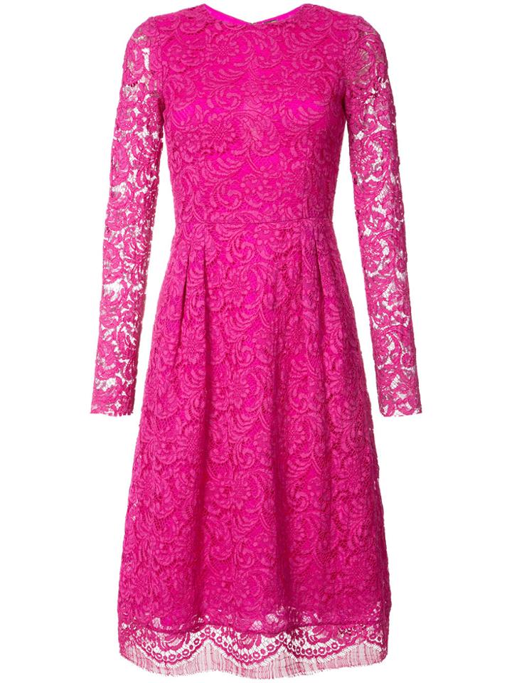 Adam Lippes Lace Dress - Pink & Purple