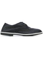 Baldinini Perforated Decoration Derby Shoes - Black