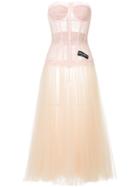 Dolce & Gabbana Tulle Bustier Dress - Pink & Purple