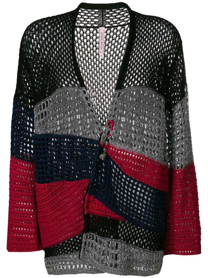 Antonio Marras Lattice Knit Cardigan - Black