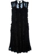 Comme Des Garçons Faux Fur Appliqué Dress