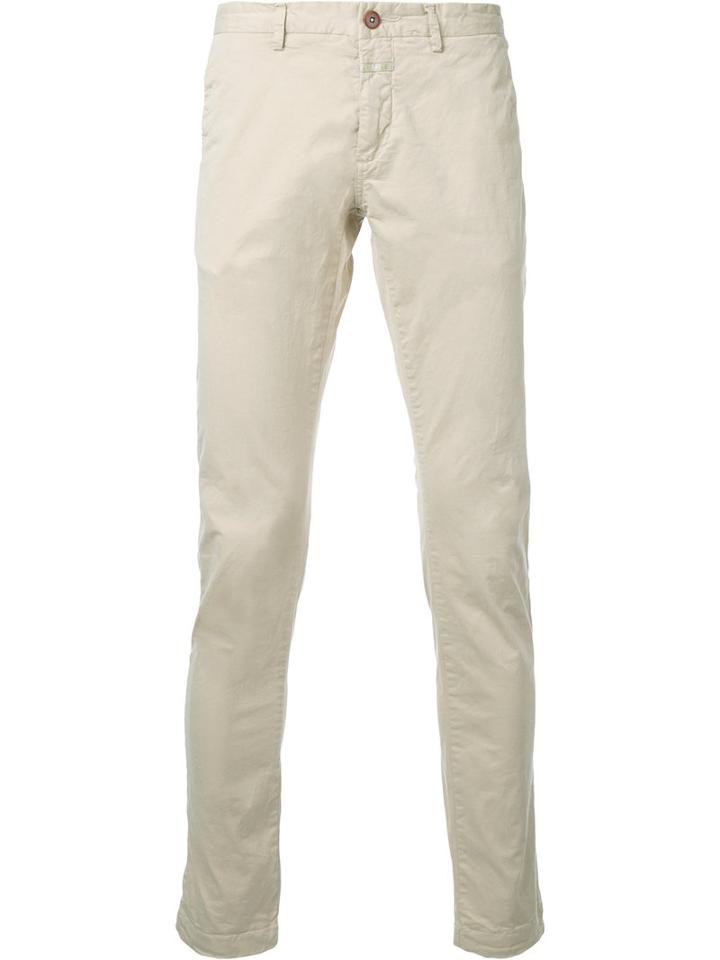 Closed Plain Chinos, Men's, Size: 33, Nude/neutrals, Cotton/spandex/elastane