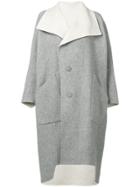 Issey Miyake Oversized Reversible Coat - Grey