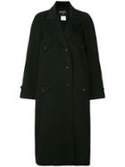 Chanel Vintage Cc Logos Long Sleeve Coat Jacket - Black