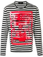 Dsquared2 '64 Twins' Striped Sweatshirt - Black