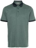 Gieves & Hawkes Patterned Polo Shirt - Green