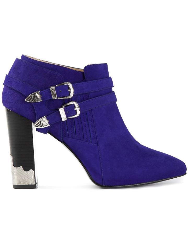 Toga Pointed Toe Ankle Boot - Blue