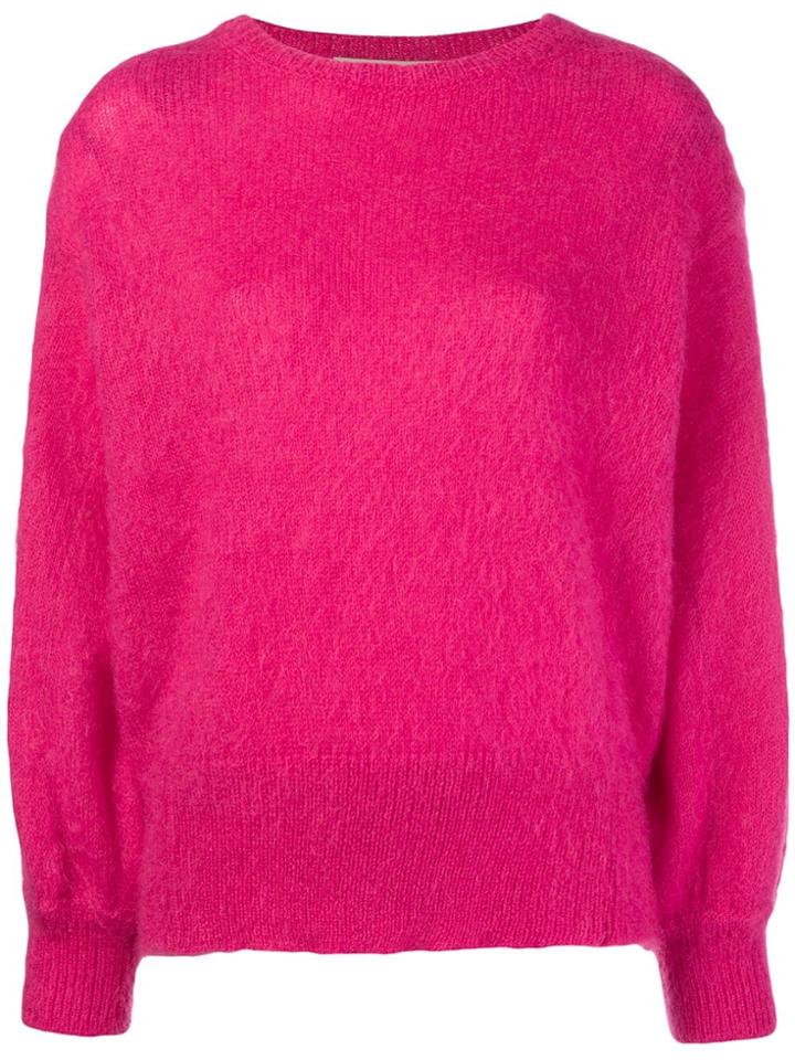 Maison Flaneur Crew Neck Sweater - Pink & Purple