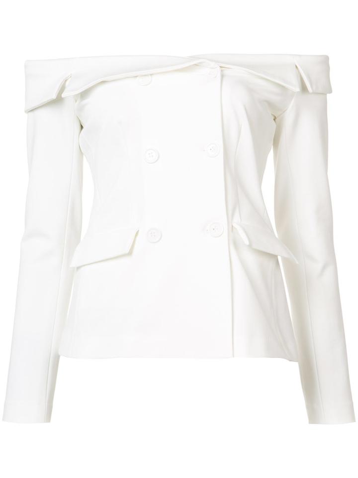 L'agence Stephan Blouse, Women's, Size: Xs, White, Rayon/nylon/sinflex