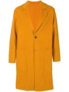 Ami Alexandre Mattiussi Single Breasted Coat - Yellow & Orange