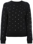 Diesel Star Stud Sweatshirt, Women's, Size: S, Black, Cotton
