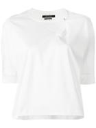 Isabel Marant Off Centre Keyhole Detail T-shirt, Women's, Size: 38, White, Cotton