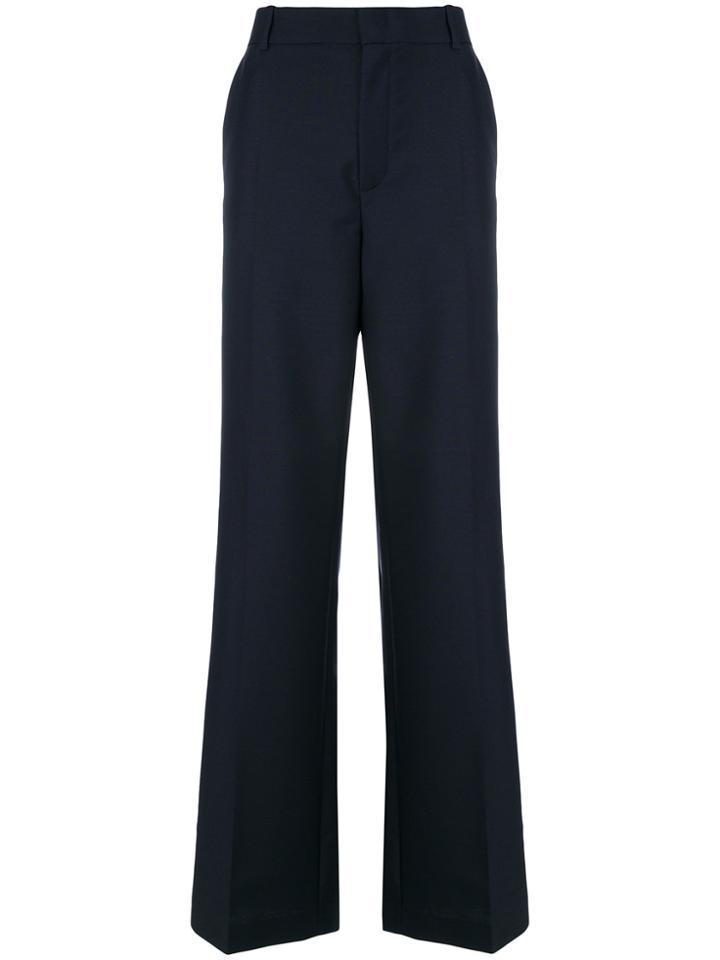 Joseph Wide Leg Trousers - Blue