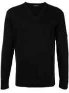 Loveless Long-sleeve Fitted Sweater - Black