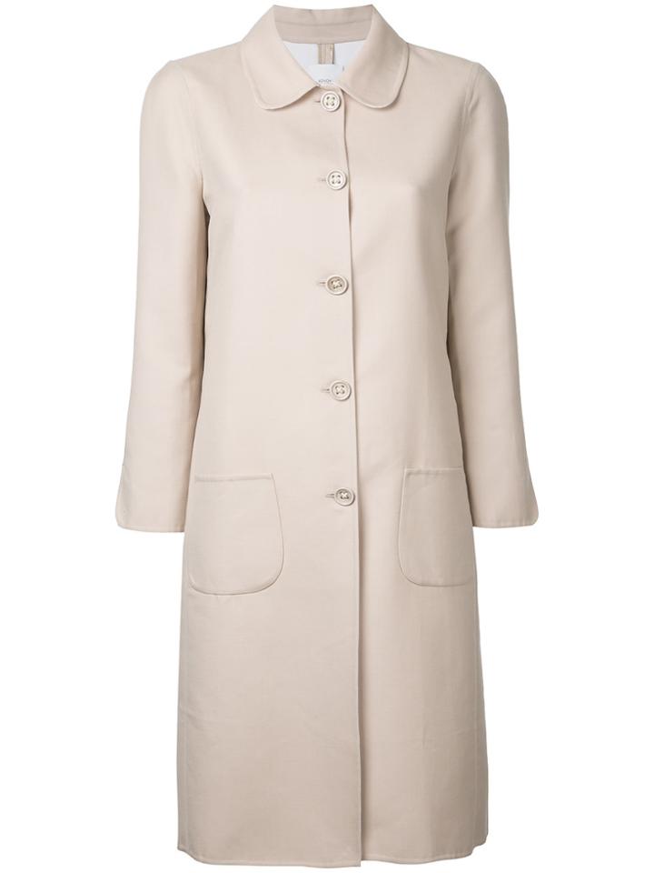 Agnona Button-down Coat - Nude & Neutrals