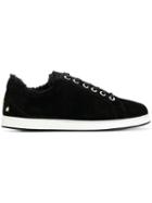 Jimmy Choo Portman Lamb Fur Sneakers - Black