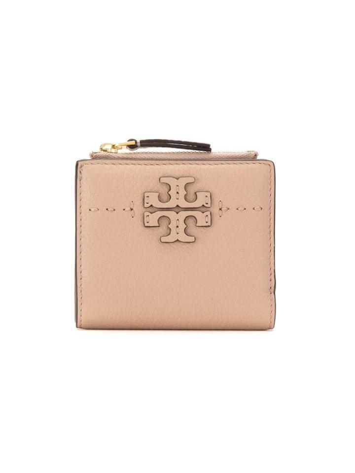 Tory Burch Mcgraw Mini Foldable Wallet - Neutrals