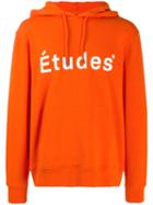 Études Printed Logo Hoodie - Orange