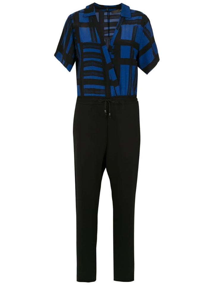 A.brand Macacao Mix Listra Marx - Est Listra Marx Fundo Azul - Blue