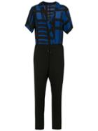 A.brand Macacao Mix Listra Marx - Est Listra Marx Fundo Azul - Blue