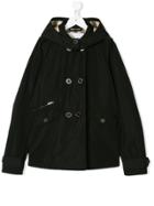 Burberry Kids Double Breasted Jacket - Black