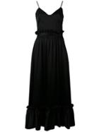Msgm - Shift Midi Dress - Women - Polyester/acetate/viscose - 42, Black, Polyester/acetate/viscose