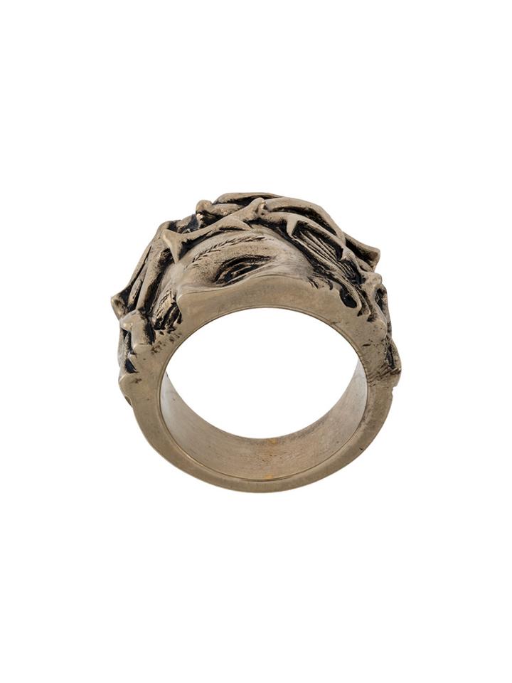 Givenchy Face Upper Head Ring - Yellow & Orange