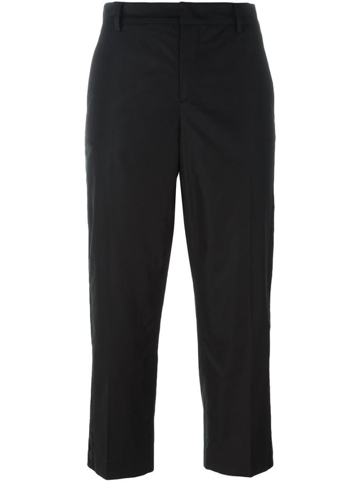 No21 Lace Detail Cropped Trousers