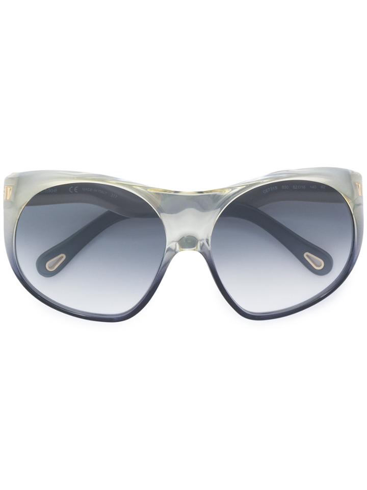Chloé Eyewear Round Oversized Sunglasses - Grey