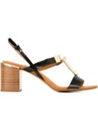 See By Chloé Metallic Plaque Sandals