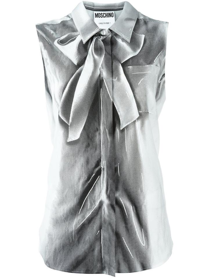 Moschino Trompe-l'oeil Sleeveless Shirt - White
