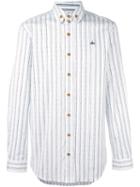 Vivienne Westwood Man Striped 'krall' Shirt, Men's, Size: 48, Blue, Cotton