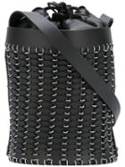 Paco Rabanne - Bucket Shoulder Bag - Women - Leather/metal - One Size, Black, Leather/metal