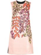 Carolina Herrera Embroidered Shift Dress - Pink