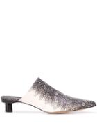Tibi Juan Printed Mules - Black