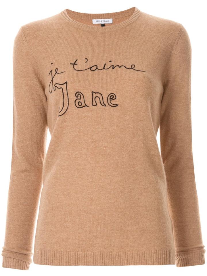 Bella Freud Je T'aime Jane Jumper - Biscuit