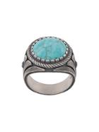 Nove25 Gemstone Set Ring - Silver