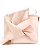No21 Abstract Bow Clutch Bag - Nude & Neutrals