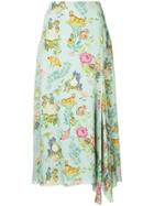 Vilshenko Floral Print Skirt - Green