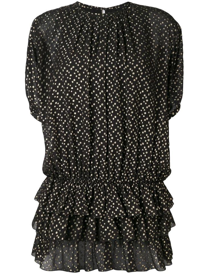 Saint Laurent Fil Coupé Dress - Black
