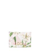 Dolce & Gabbana Lily Print Cardholder - Pink