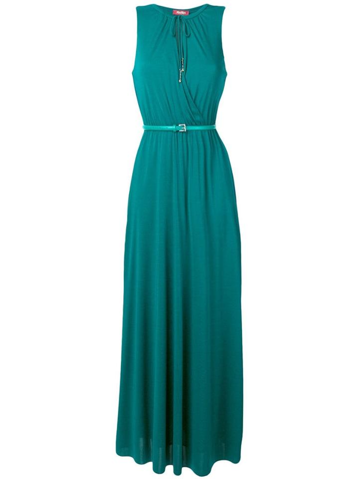 Max Mara Studio Belted Maxi Dress - Green