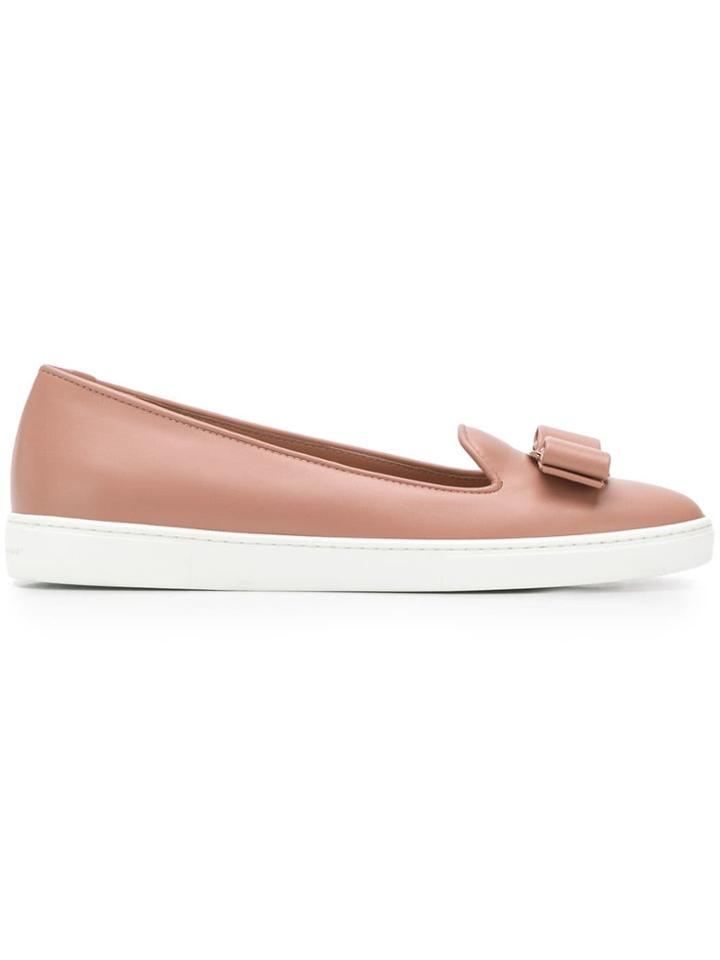Salvatore Ferragamo Vara Bow Loafers - Pink