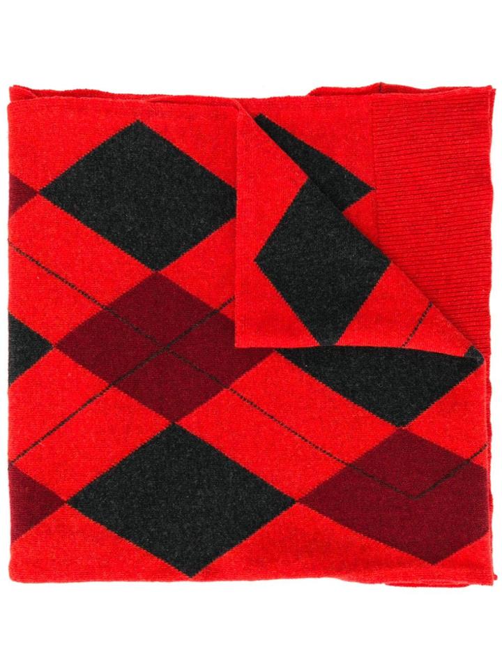 Pringle Of Scotland Argyle Year Of The Pig Scarf - Red
