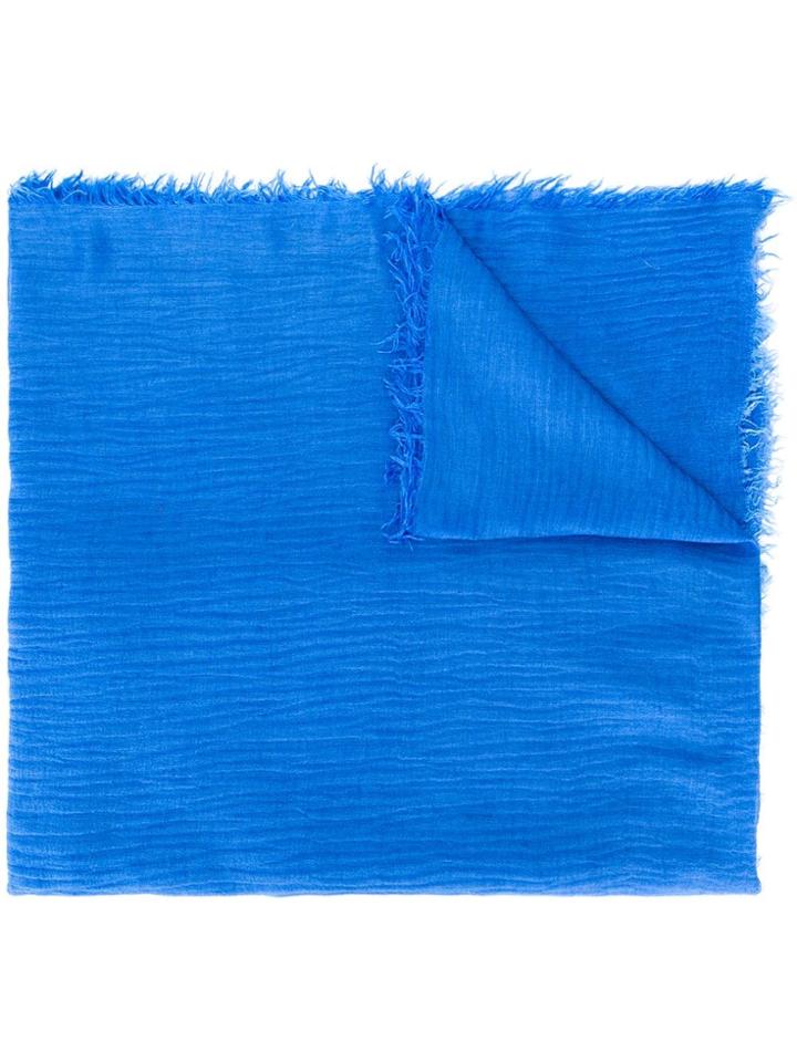 Polo Ralph Lauren Embroidered Logo Scarf - Blue