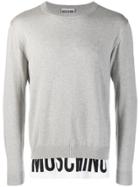 Moschino Layered Fine Knit Sweater - Grey